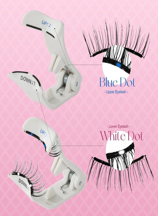 NEFROM Soft Reusable Magnetic Eyelashes with Applicator, Natural False Lash Clusters, Wispy Lashes No Glue Needed, Easy to Wear and Remove (1 Pack) - Image 2